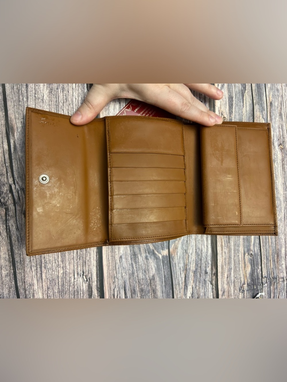 Cartier Brown Leather Wallet with COA - Picture 2 of 7